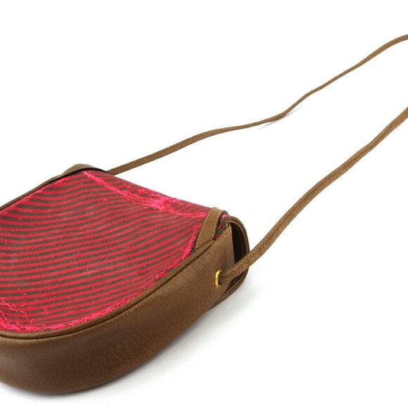 GUCCI Shoulder Bag Light brown x red x green Women Authentic  GUCCI Shoulder Bag Light brown x red x green Women Authentic secondhand